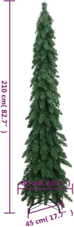 vidaXL Kunstkerstboom 210 cm