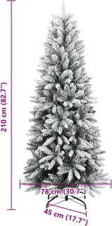 vidaXL Kunstkerstboom 210 cm