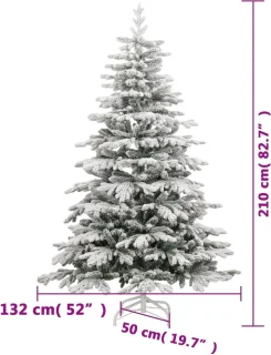 vidaXL Kunstkerstboom 210 cm
