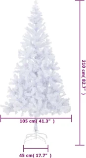 vidaXL Kunstkerstboom 210 cm