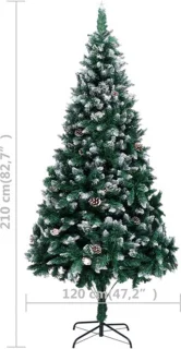 vidaXL Kunstkerstboom 210 cm