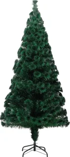vidaXL Kunstkerstboom 210 cm glasvezel groen
