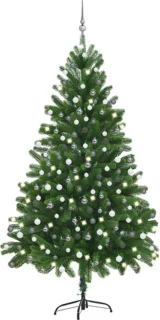 vidaXL Kunstkerstboom 210 cm groen