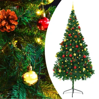 vidaXL Kunstkerstboom 210 cm groen