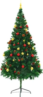 vidaXL Kunstkerstboom 210 cm groen