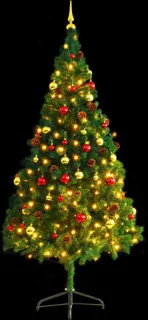 vidaXL Kunstkerstboom 210 cm groen