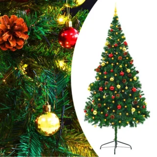 vidaXL Kunstkerstboom 210 cm groen