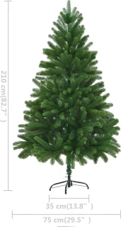 vidaXL Kunstkerstboom 210 cm groen