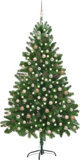 vidaXL Kunstkerstboom 210 cm groen