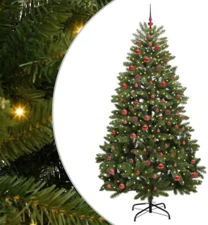 vidaXL Kunstkerstboom 210 cm groen