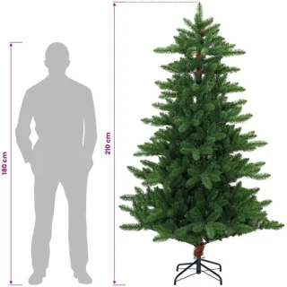 vidaXL kunstkerstboom 210 cm groen