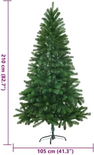 vidaXL Kunstkerstboom 210 cm groen
