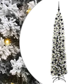 vidaXL kunstkerstboom 210 cm – groen – PVC, staal en kunststof