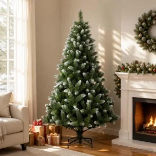 vidaXL kunstkerstboom 210 cm groen