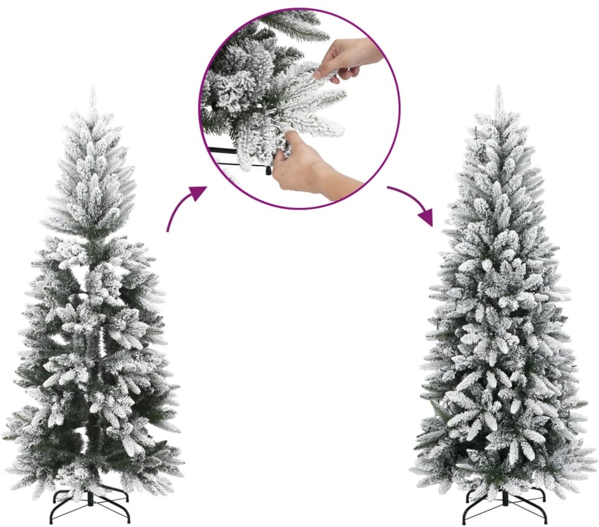 vidaXL Kunstkerstboom 210 cm LED
