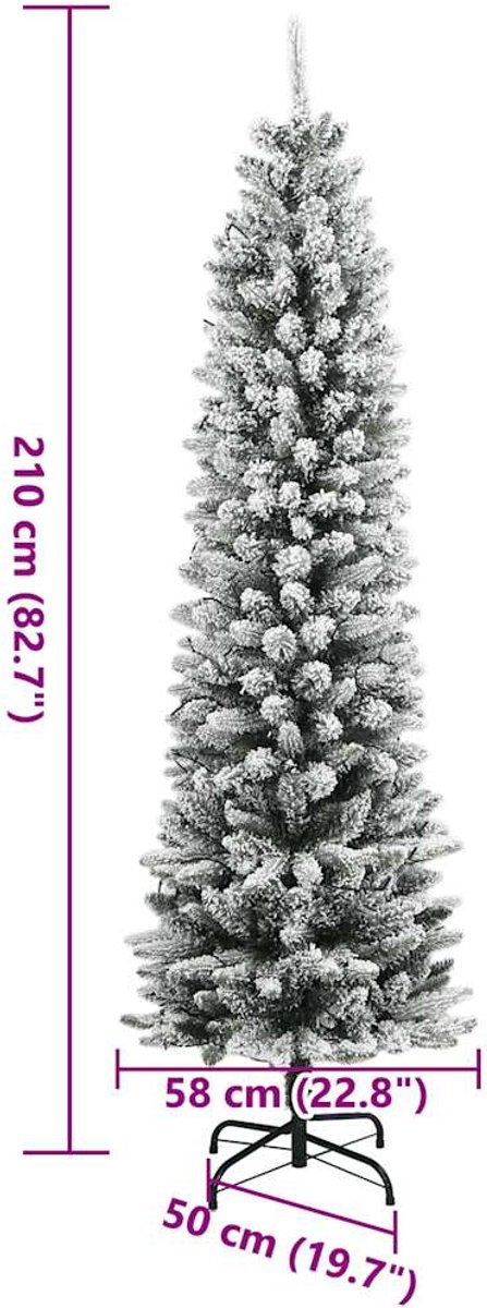 vidaXL Kunstkerstboom 210 cm LED