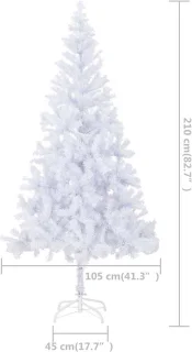 vidaXL Kunstkerstboom 210 cm