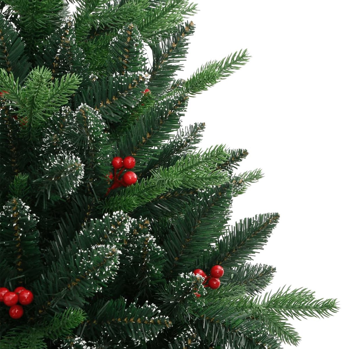 vidaXL Kunstkerstboom 210 cm met rode bessen