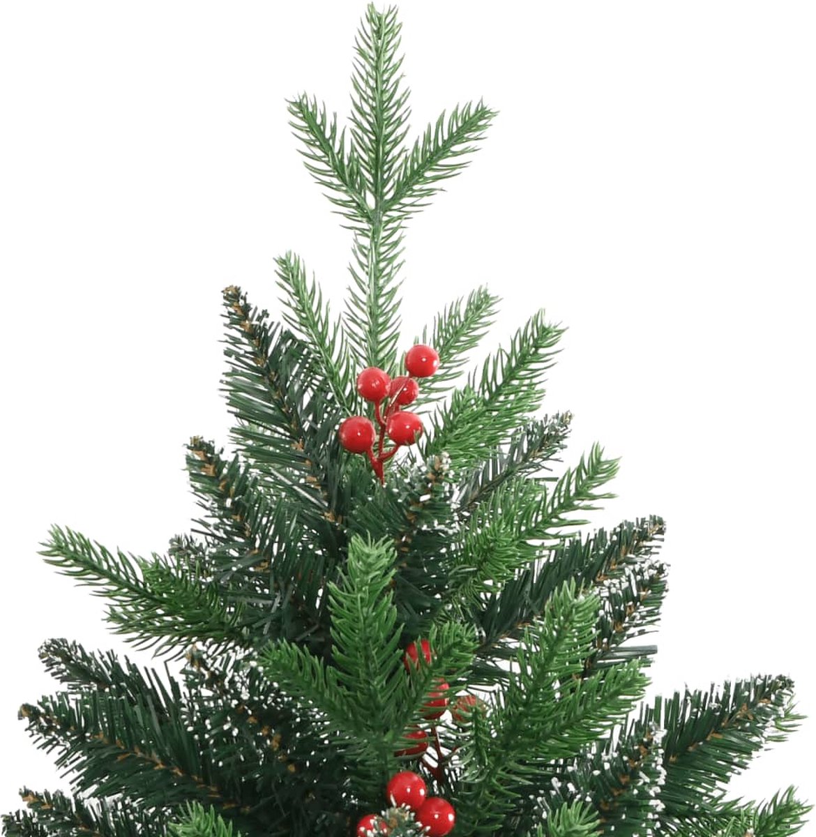 vidaXL Kunstkerstboom 210 cm met rode bessen