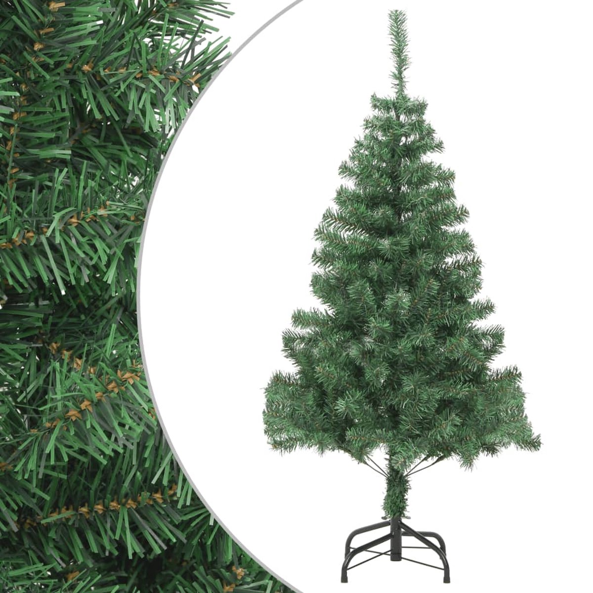 vidaXL Kunstkerstboom 210 cm met stalen standaard