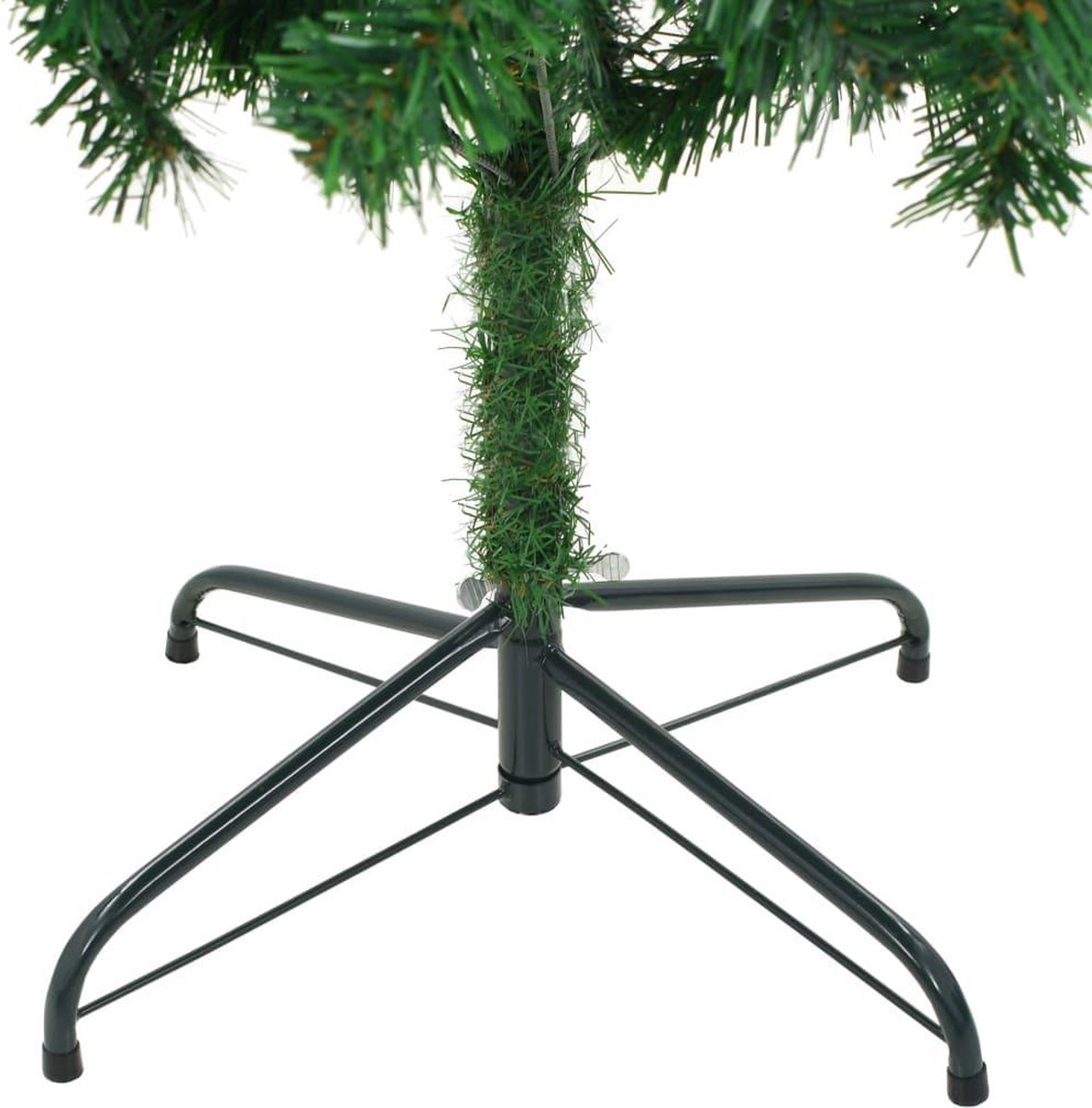 vidaXL Kunstkerstboom 210 cm met stalen standaard