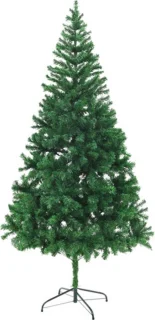 vidaXL Kunstkerstboom 210 cm met stalen standaard