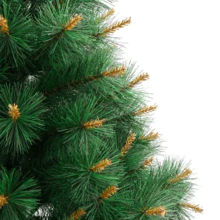 vidaXL Kunstkerstboom 210 cm met standaard