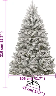 vidaXL Kunstkerstboom 210 cm