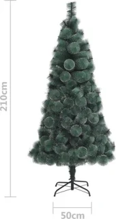 vidaXL Kunstkerstboom 210 cm PET groen