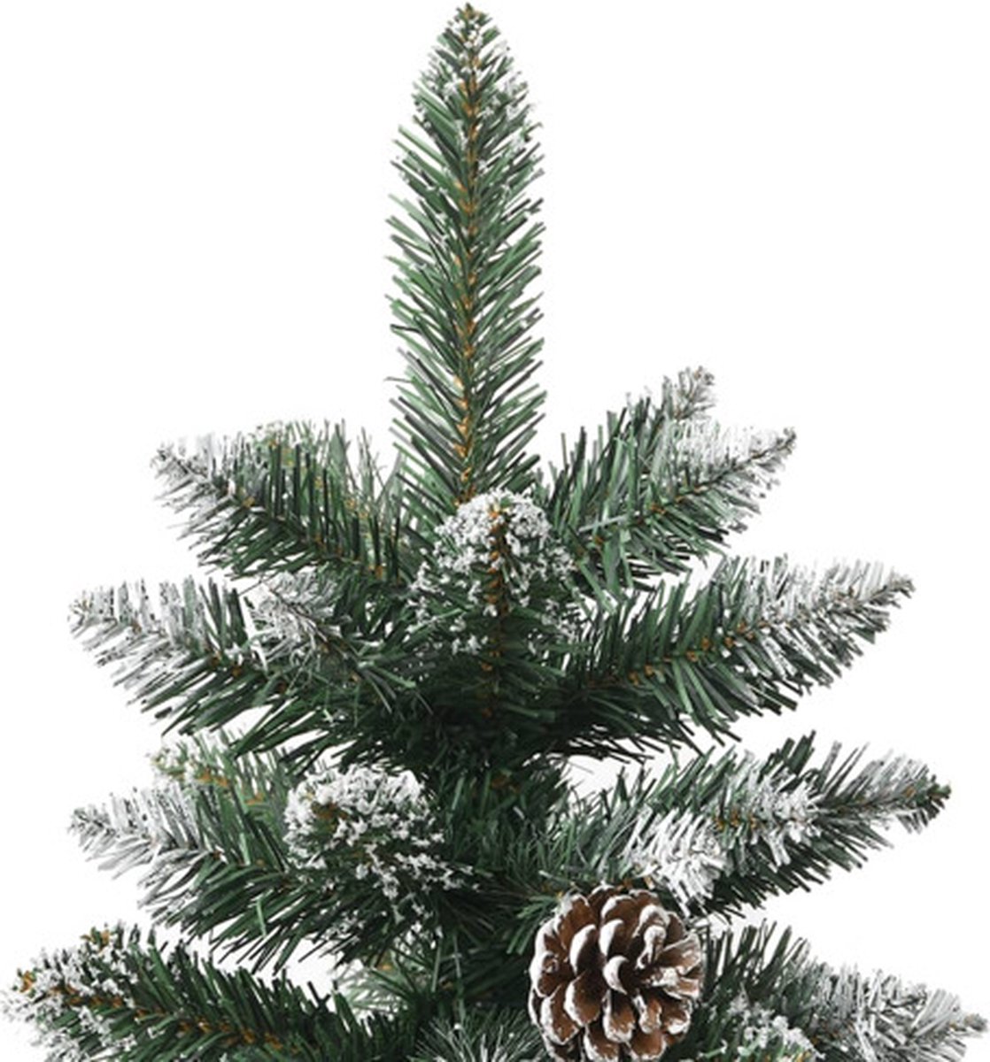 vidaXL Kunstkerstboom 210 cm PVC groen met standaard