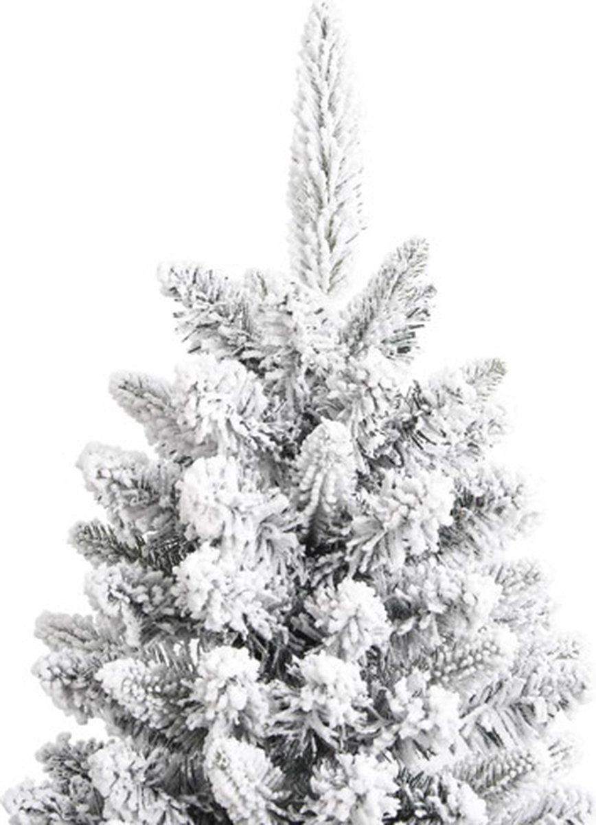 vidaXL Kunstkerstboom 210 cm PVC PE sneeuw