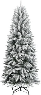 vidaXL Kunstkerstboom 210 cm PVC PE sneeuw