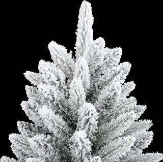 vidaXL Kunstkerstboom 210 cm PVC PE sneeuw