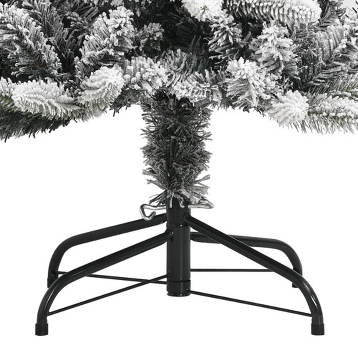vidaXL Kunstkerstboom 210 cm PVC PE sneeuw