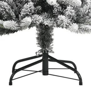 vidaXL Kunstkerstboom 210 cm PVC PE sneeuw