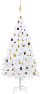 vidaXL kunstkerstboom 210 cm PVC wit