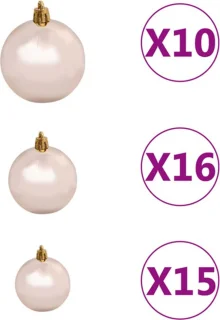 vidaXL Kunstkerstboom 210 cm PVC wit