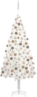 vidaXL Kunstkerstboom 210 cm PVC wit