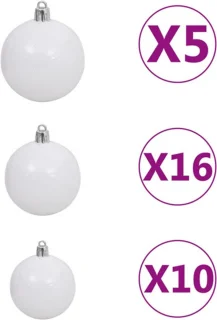vidaXL Kunstkerstboom 210 cm PVC Zwart