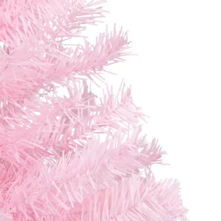 vidaXL Kunstkerstboom 210 cm roze PVC met standaard