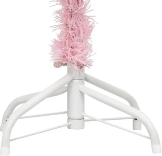 vidaXL Kunstkerstboom 210 cm roze PVC met standaard