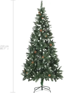 vidaXL Kunstkerstboom 210 cm