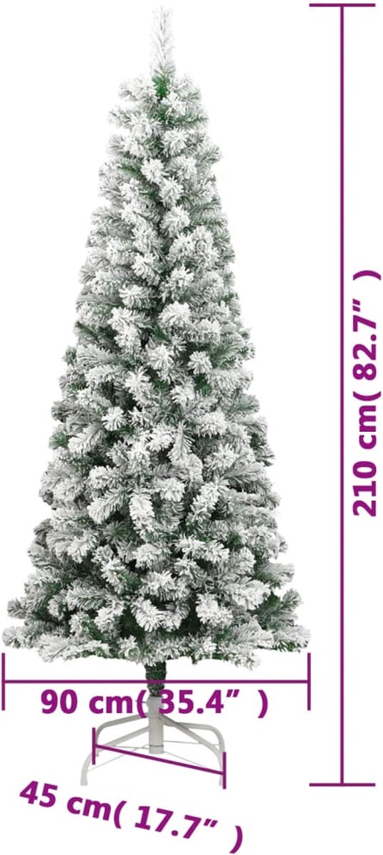 vidaXL Kunstkerstboom 210 cm