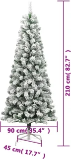 vidaXL Kunstkerstboom 210 cm