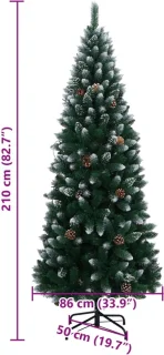 vidaXL Kunstkerstboom 210 cm