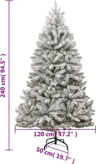 vidaXL Kunstkerstboom 240 cm