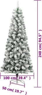 vidaXL Kunstkerstboom 240 cm
