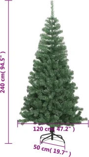vidaXL Kunstkerstboom 240 cm