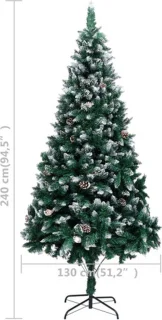 vidaXL Kunstkerstboom 240 cm