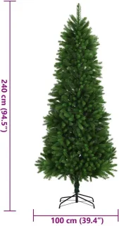 vidaXL Kunstkerstboom 240 cm groen